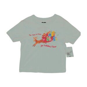 Forever 21 Care Bears Graphic Ribbed Knit Baby Tee Semi Cropped Size Small